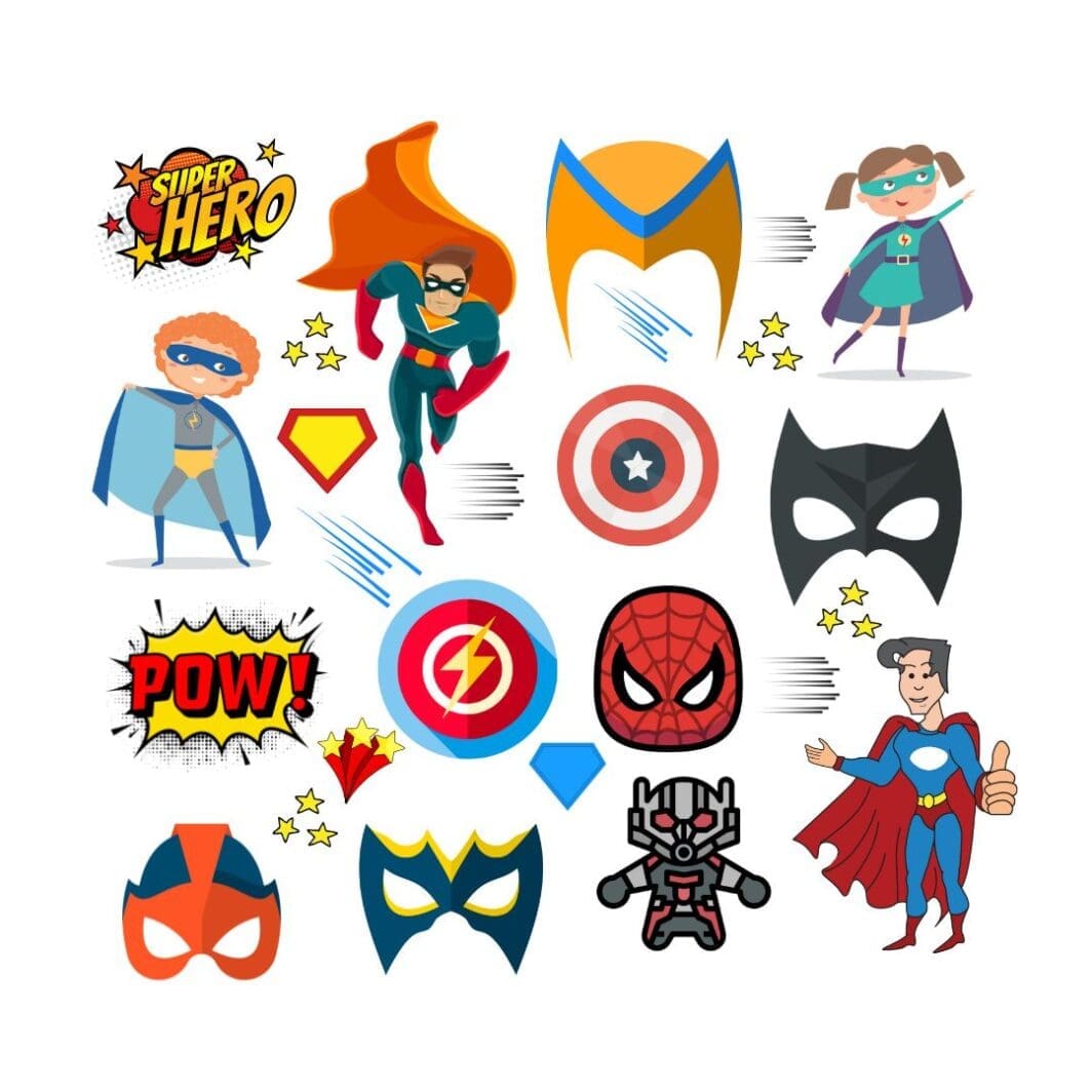 Super Heroes Stickers