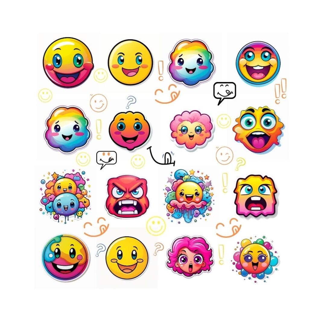 Vibrant Emojis Stickers