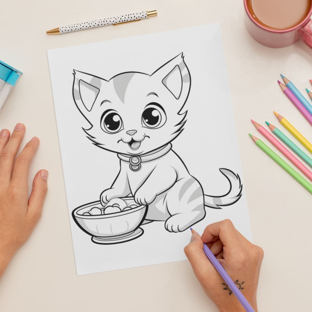 This image contains a Printable coloring busy book that open to pages with Easter designs, featuring playful rabbits and easter eggs, available for download and print for kids and adults. The busy book is available uniquely at SharekknaOnline.com. It can be downloaded instantly and printed at home or your local print house. Numerous engaging and educational activities wait for parents and kids. From traditional coloring sessions with crayons, colored pencils, or markers to sparking imagination through storytelling based on the busy book's images, there's ample room for creativity.