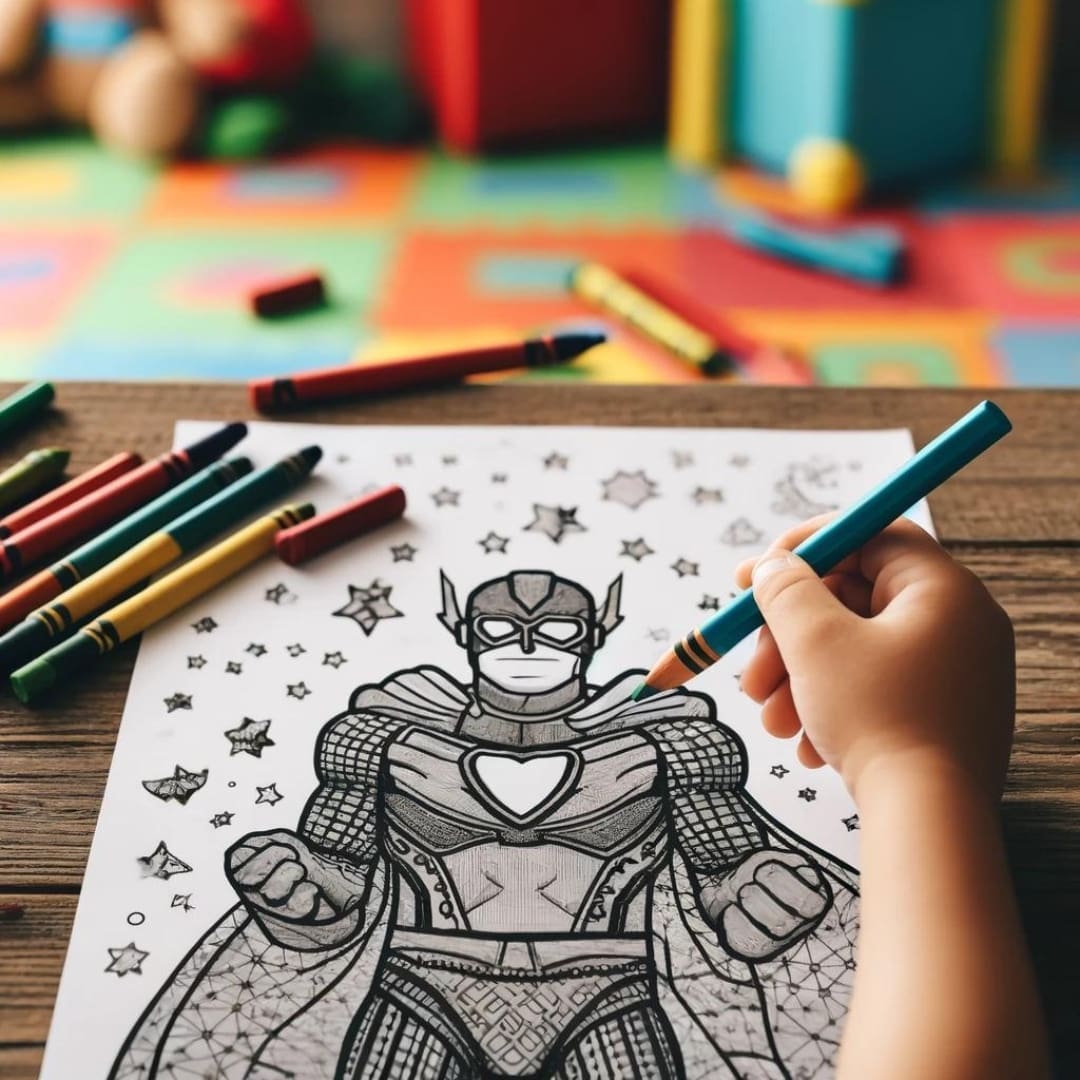 This image contains a Printable coloring busy book that open to pages with designs for download and print for kids and adults. The busy book is available uniquely at SharekknaOnline.com. It can be downloaded instantly and printed at home or your local print house. Numerous engaging and educational activities wait for parents and kids. From traditional coloring sessions with crayons, colored pencils, or markers to sparking imagination through storytelling based on the busy book's images, there's ample room for creativity.