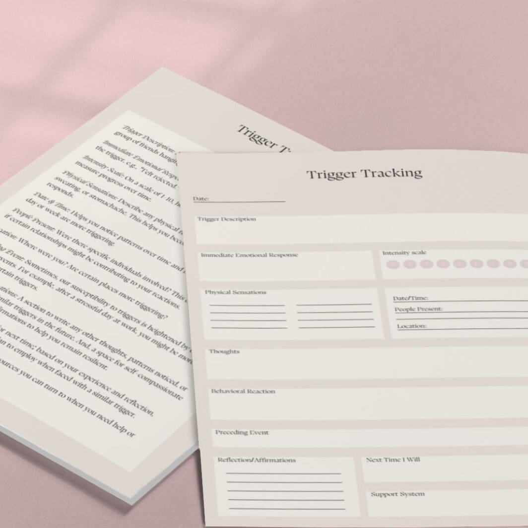 Trigger Tracking Journal + Info Sheet - Image 2