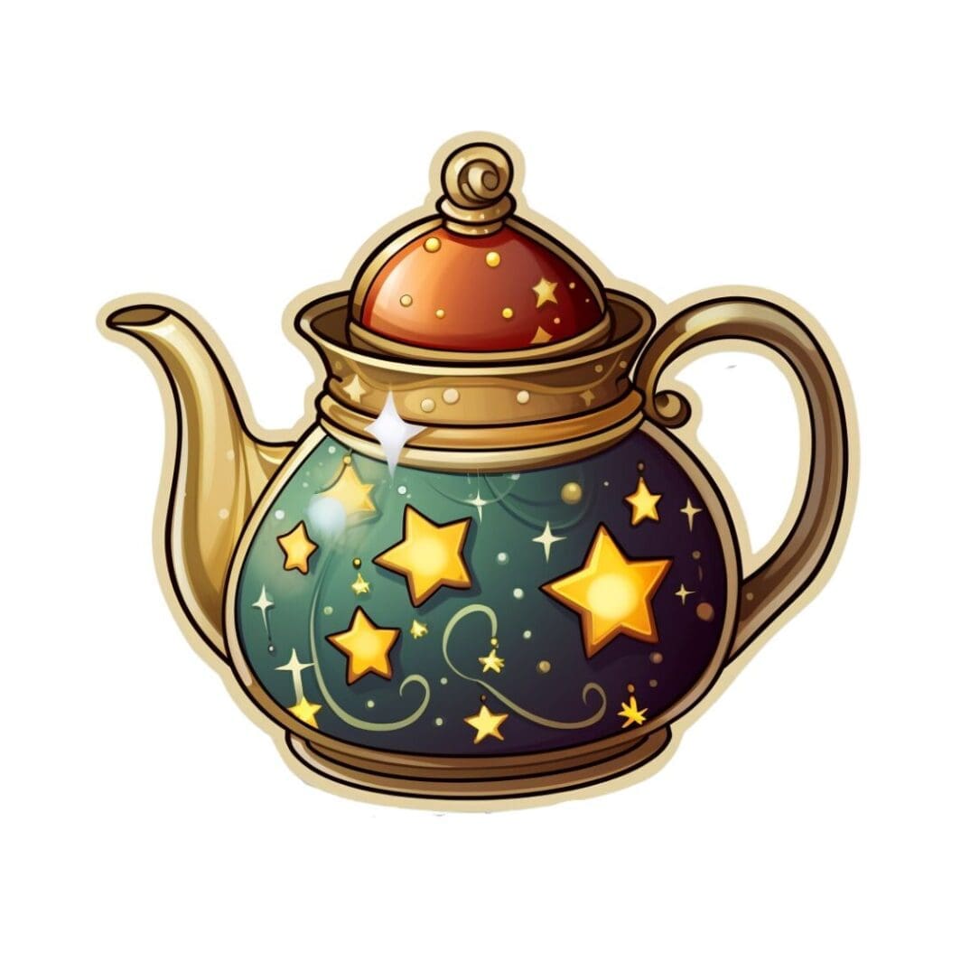 Fancy Christmas Teapots Stickers - Image 8