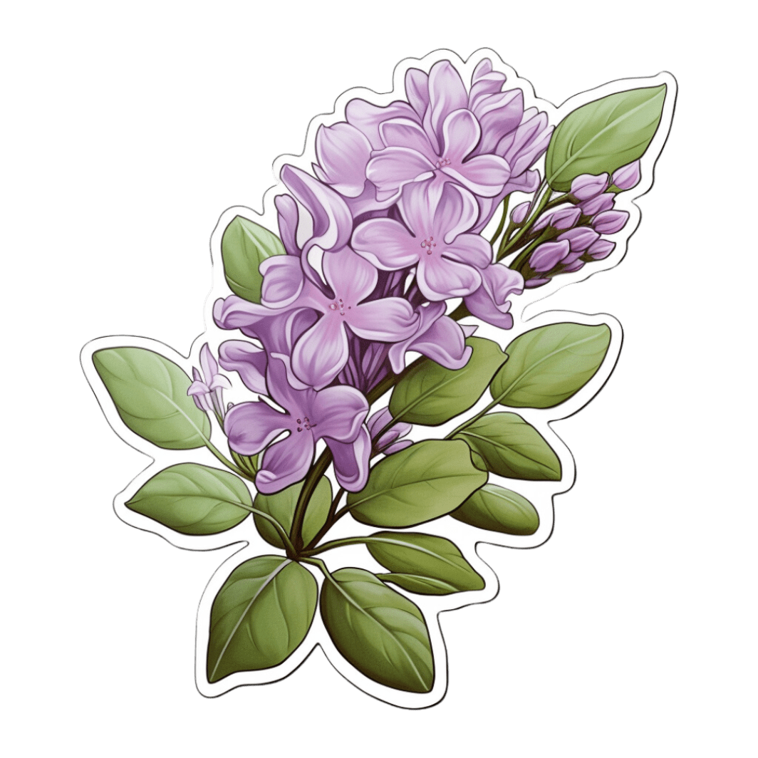 Purple Flowers Stickers - Image 7