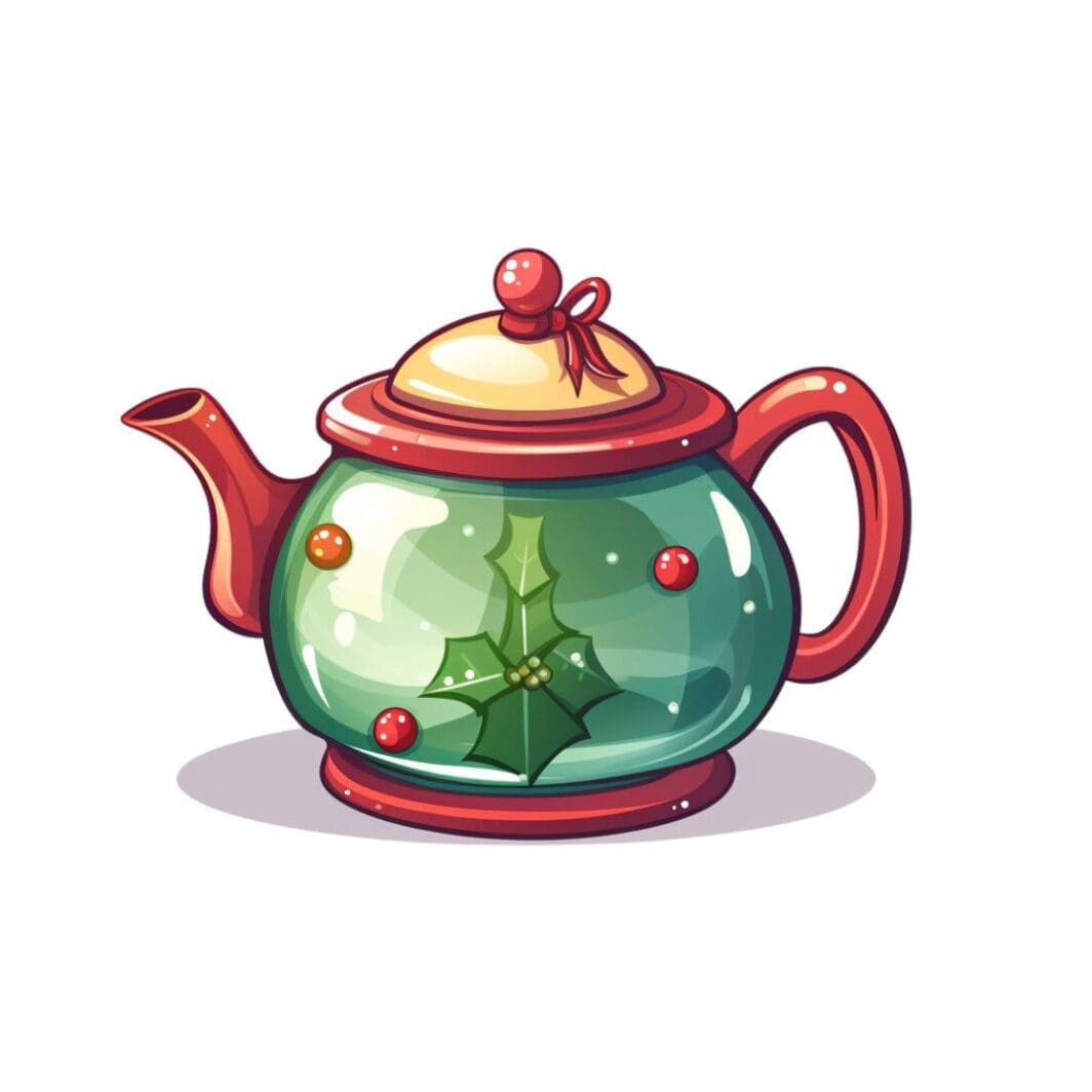 Fancy Christmas Teapots Stickers - Image 4