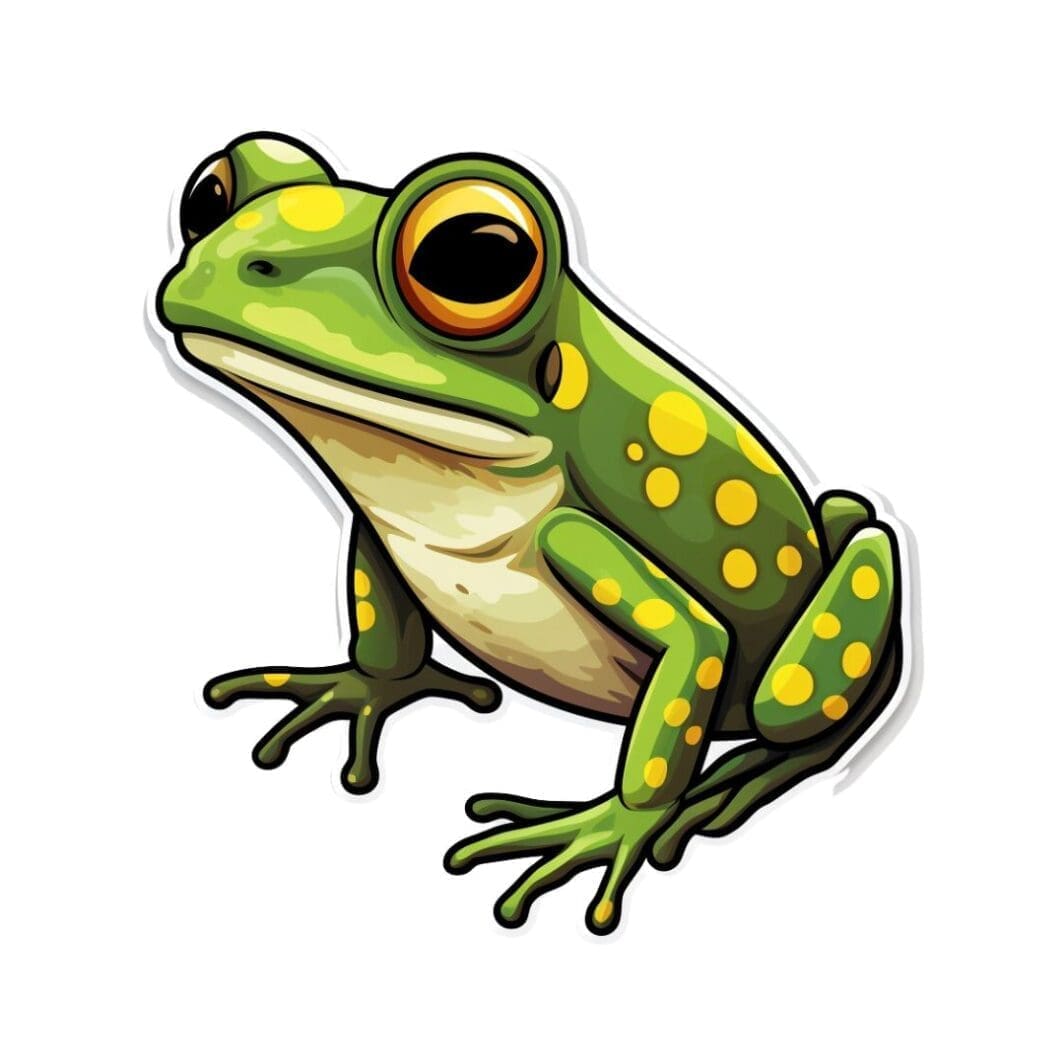 Green Frogs Stickers - Image 4