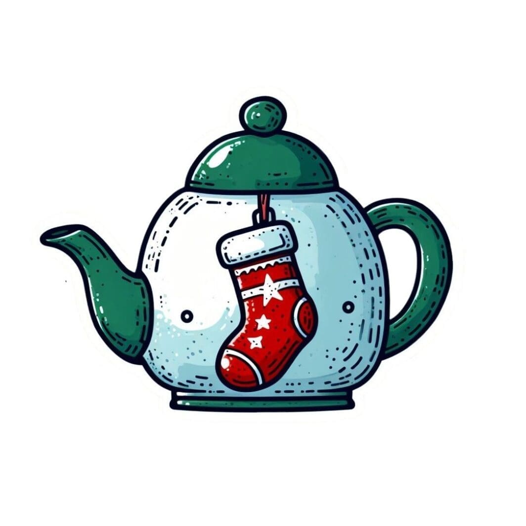 Christmas Teapots Stickers - Image 4