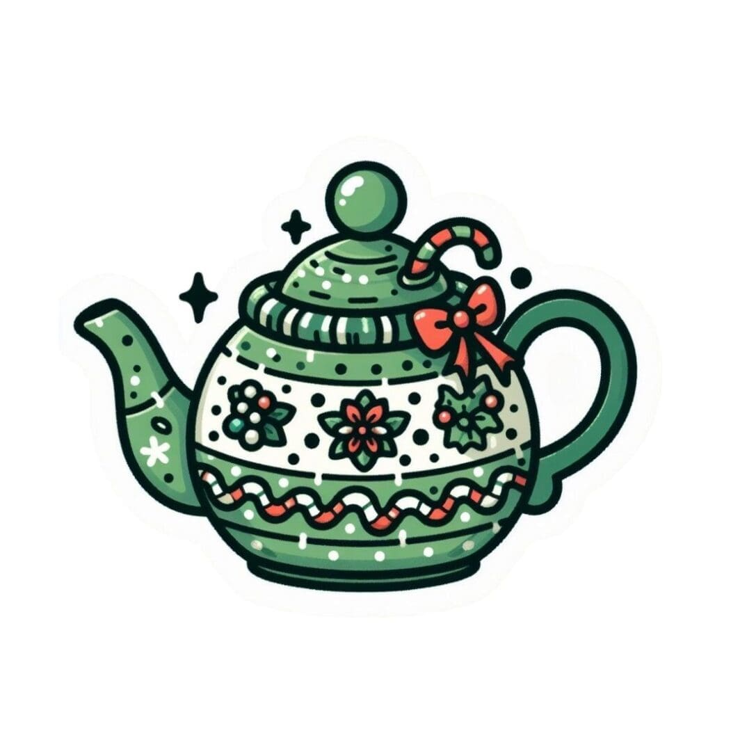 Christmas Teapots Stickers - Image 2