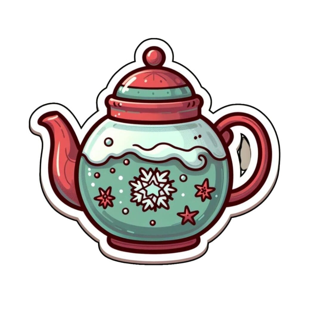 Christmas Teapots Stickers - Image 5