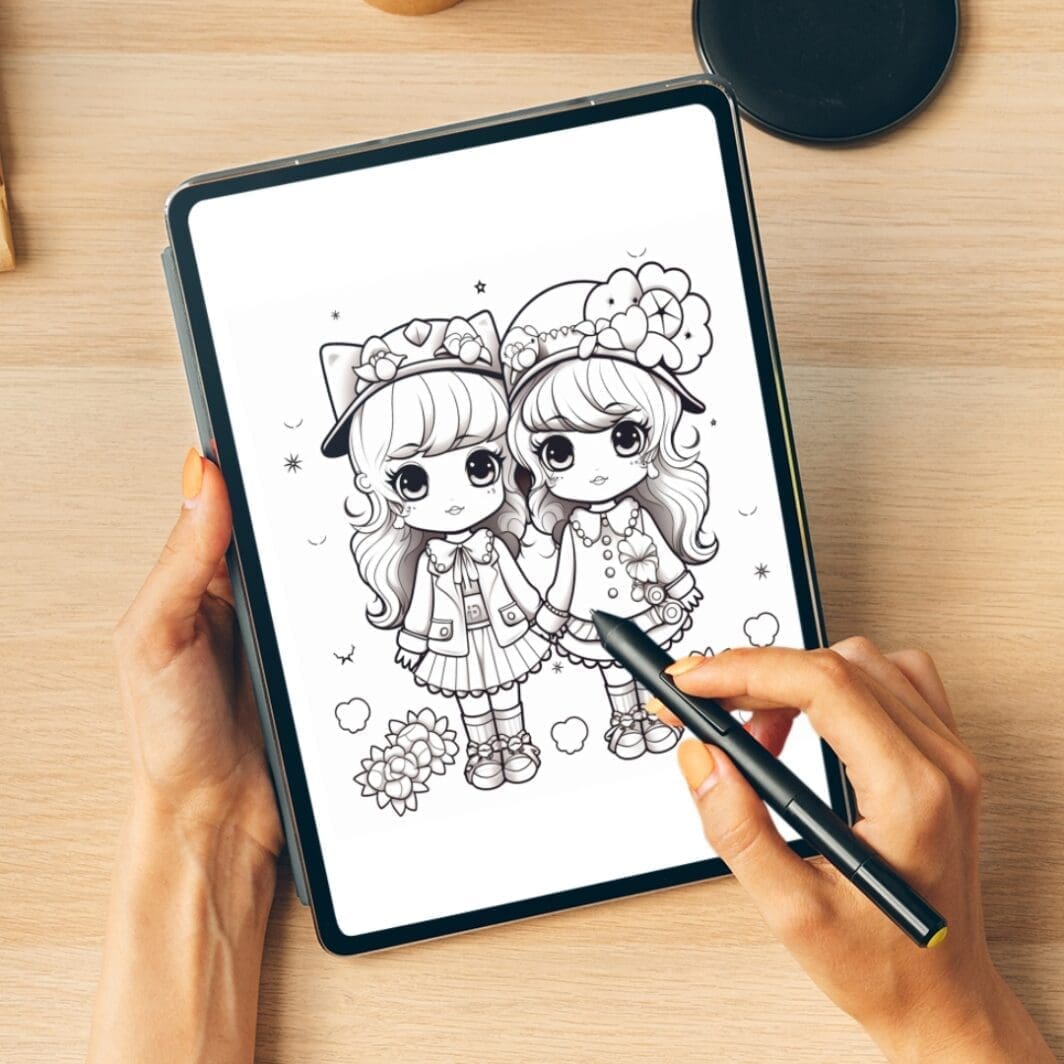 Kawaii Fashion Coloring Pages - Image 5
