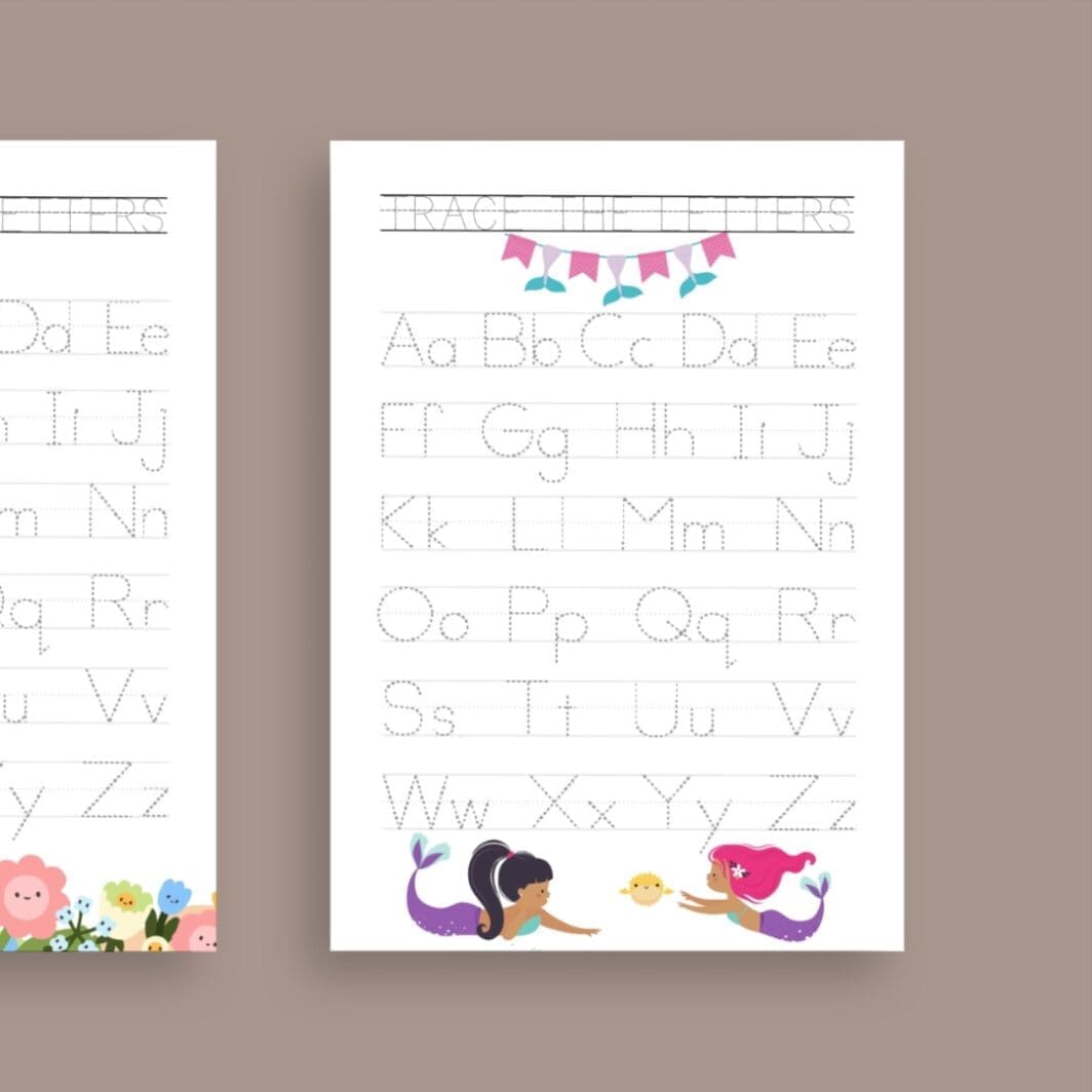 This is a promotional image displaying online printable educational resources available for download at Sharekknaonline.com. The image features colorful elements such as alphabets and numbers, suitable for coloring activities. Additionally, it showcases tracing exercises designed to aid in learning. Visit Sharekknaonline.com to access and download these educational materials. They are available uniquely at SharekknaOnline.com. They can be downloaded and printed at home or your local print house.