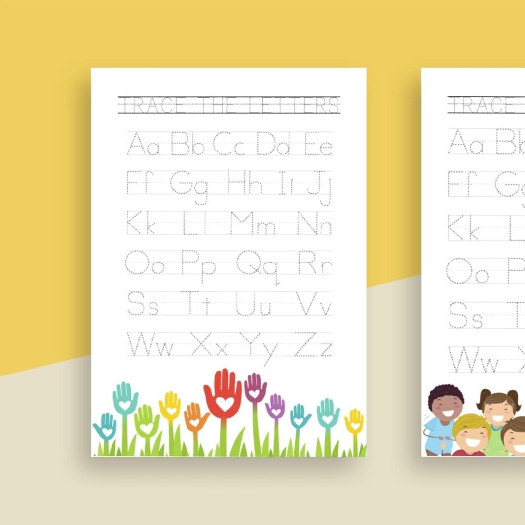 This is a promotional image displaying online printable educational resources available for download at Sharekknaonline.com. The image features colorful elements such as alphabets and numbers, suitable for coloring activities. Additionally, it showcases tracing exercises designed to aid in learning. Visit Sharekknaonline.com to access and download these educational materials. They are available uniquely at SharekknaOnline.com. They can be downloaded and printed at home or your local print house.