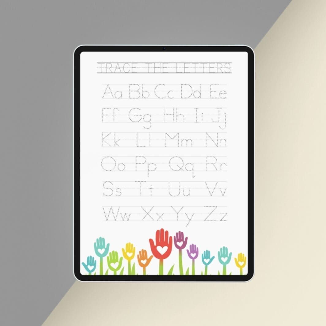 Together Stronger Alphabet Tracing Sheet