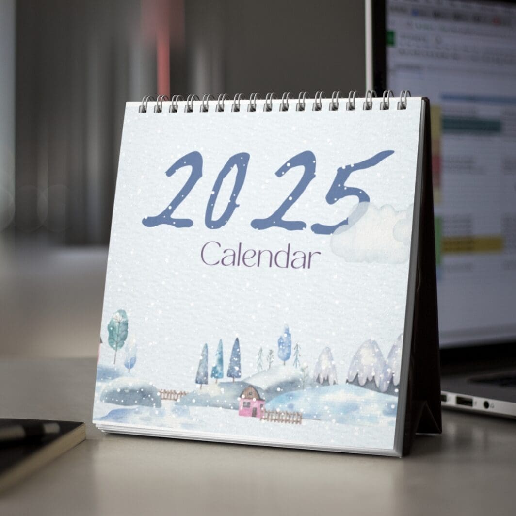 Winter Calendar Watercolor 2025 - Image 2