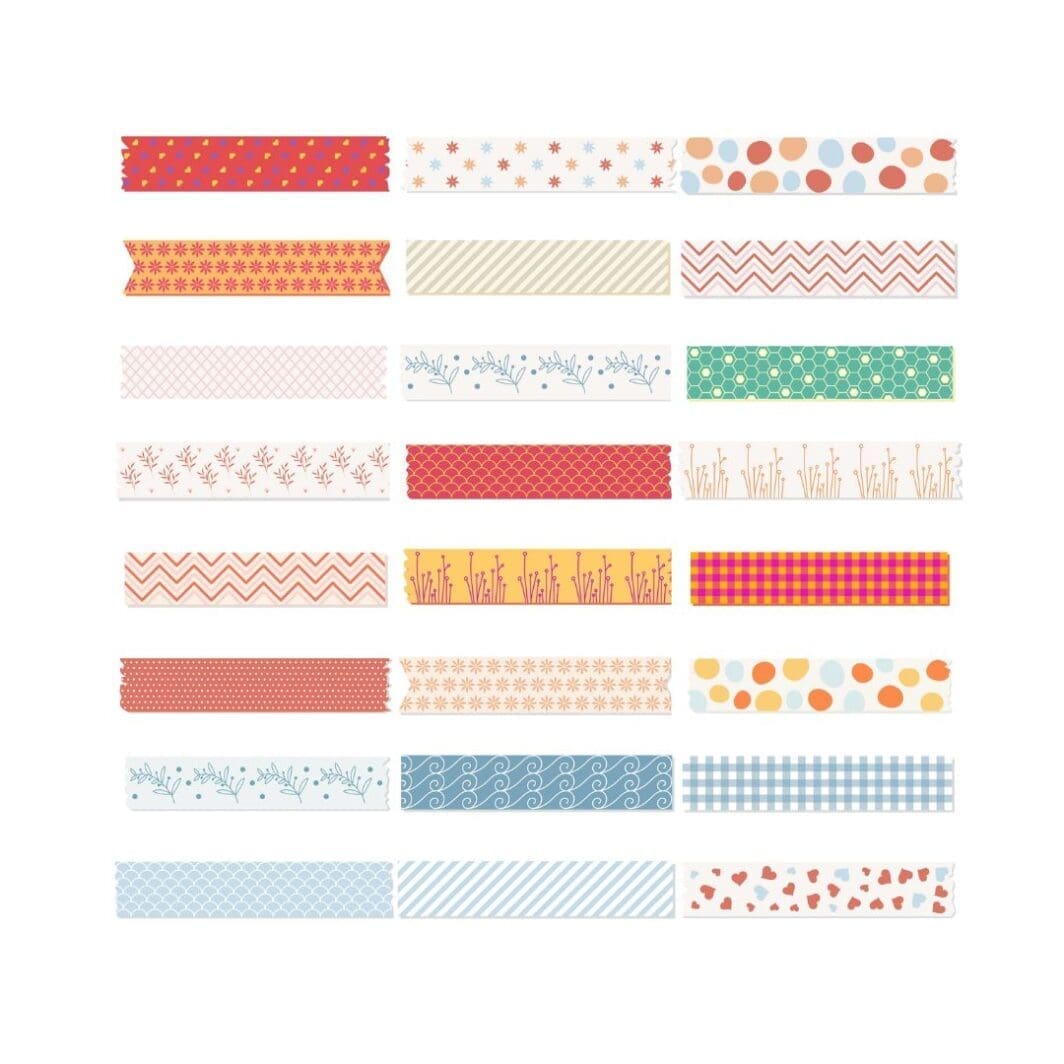 Vibrant Hishi Tape Stickers