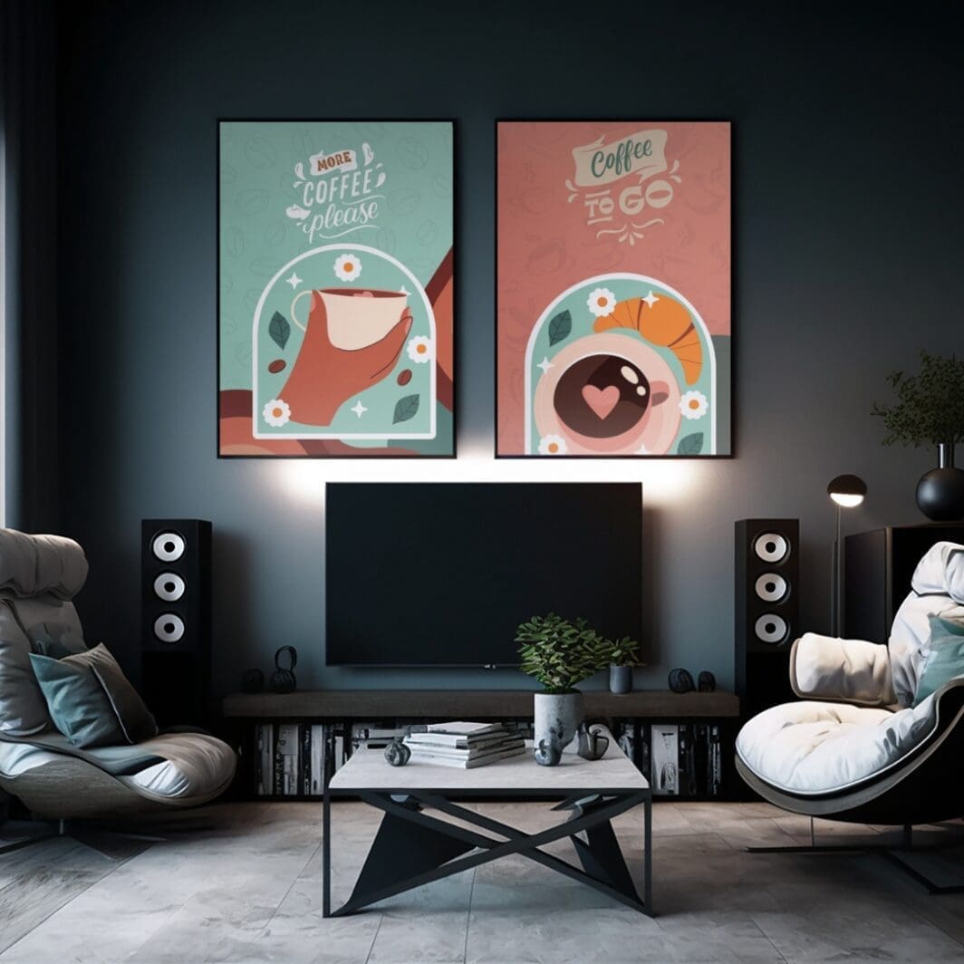 Coffee Mug Wall Art Coffee to Go - Image 6
