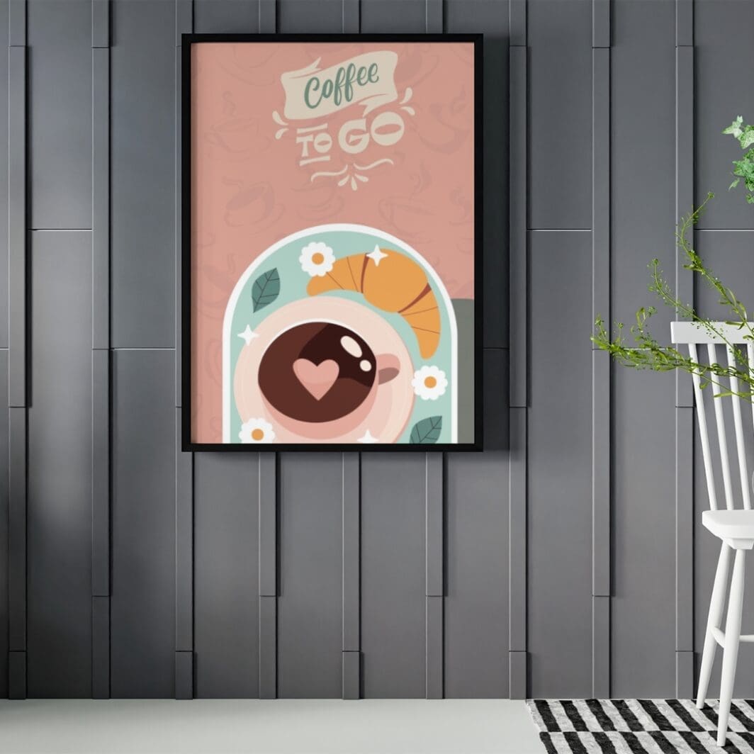 Coffee Mug Wall Art Coffee to Go - Image 5