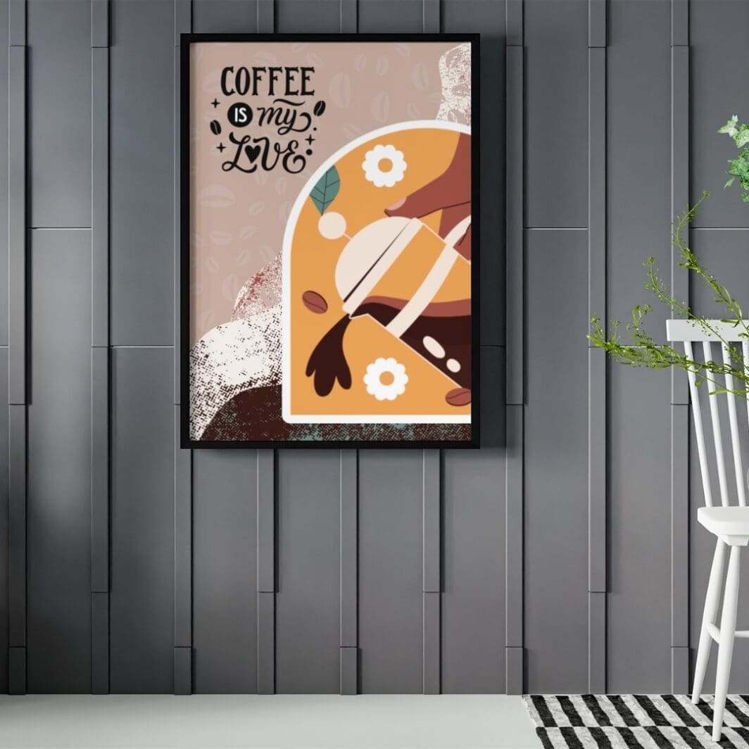 Coffee Mug Wall Art-Coffee is my Love - Image 7
