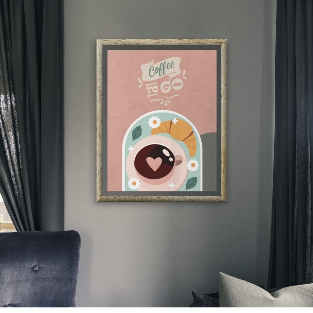 Coffee Mug Wall Art Coffee to Go - Image 4
