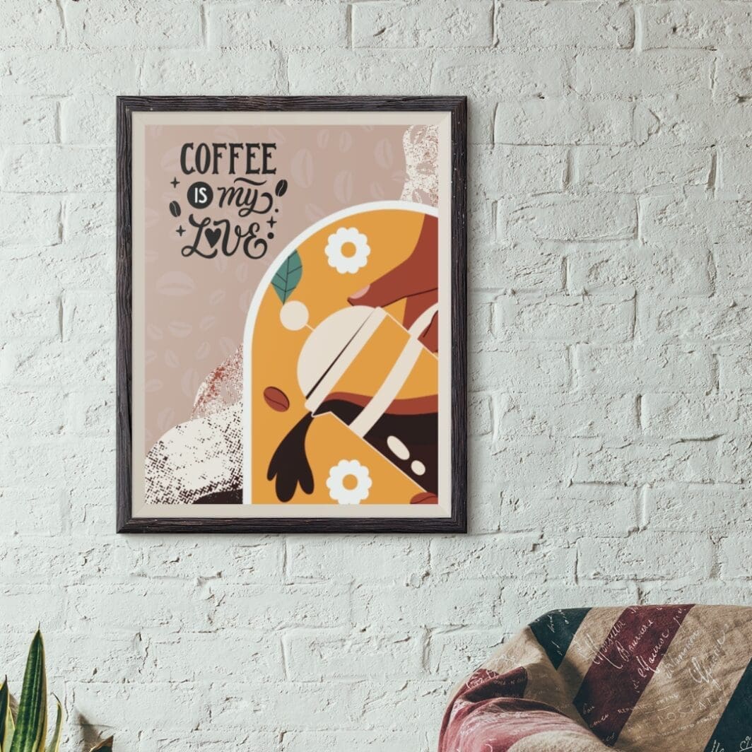 Coffee Mug Wall Art-Coffee is my Love - Image 8