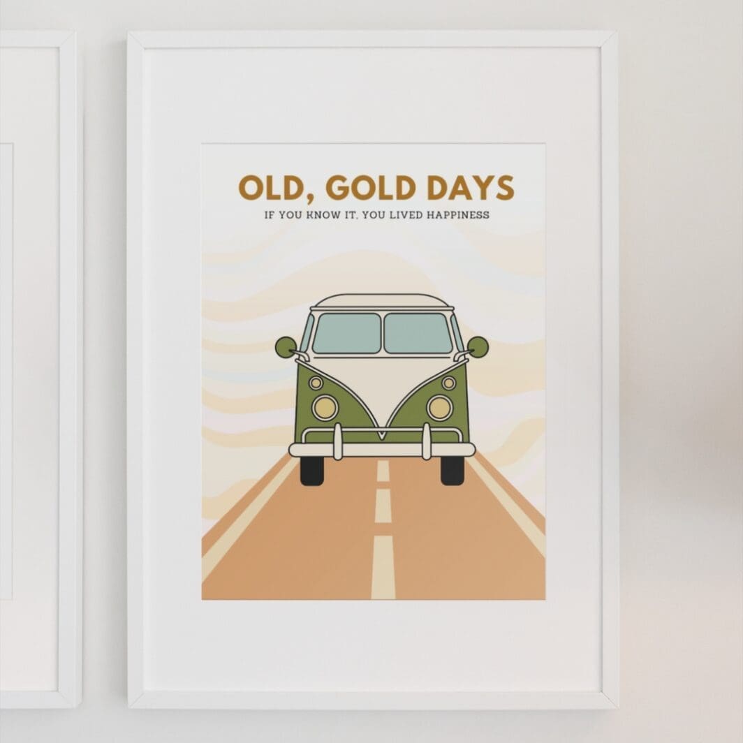 90's poster VW Vintage Van