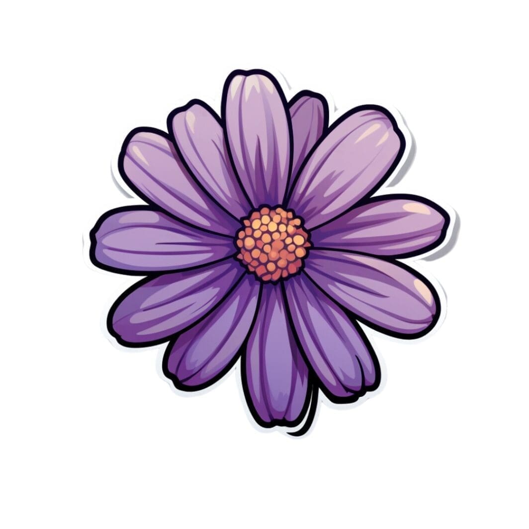 Lilac Flowers Stickers - Image 3