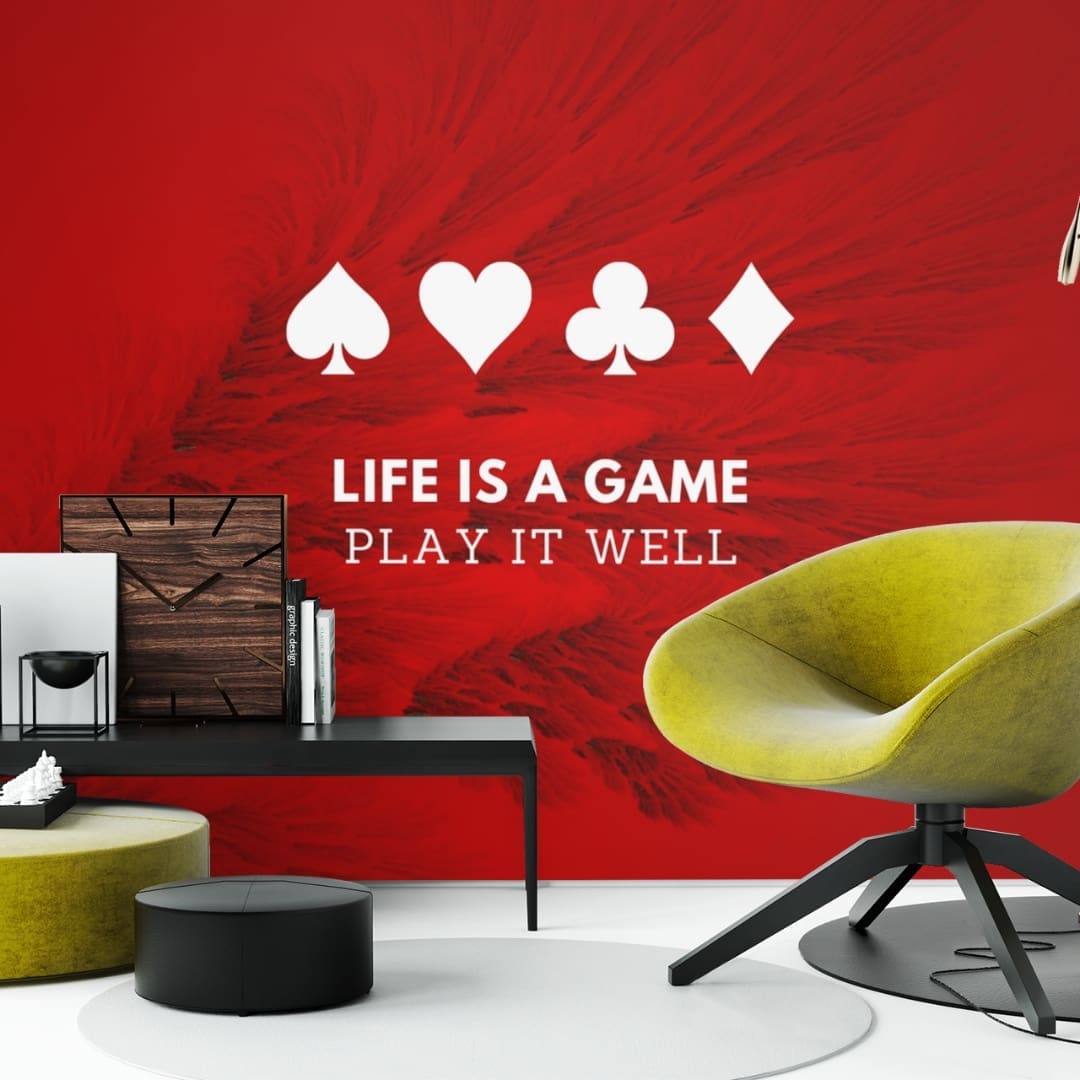 This image contains stylish play cards retro themed poster with emotional and motivational slogans, perfect for home and office wall art and wall decor, available at SharekknaOnline.com. The poster can be downloaded as pdf and printed at home or at the local print house on A3, A4 and A5 paper size.