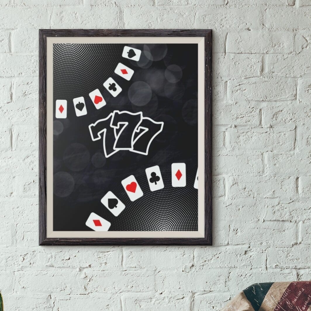 This image contains stylish play cards retro themed poster with emotional and motivational slogans, perfect for home and office wall art and wall decor, available at SharekknaOnline.com. The poster can be downloaded as pdf and printed at home or at the local print house on A3, A4 and A5 paper size.