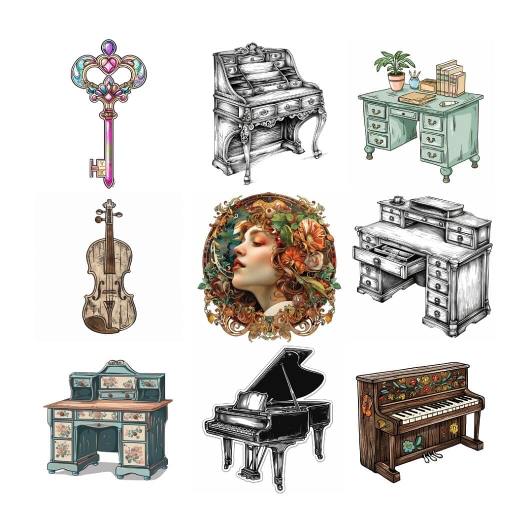 Antique Furniture Stickers - Image 8