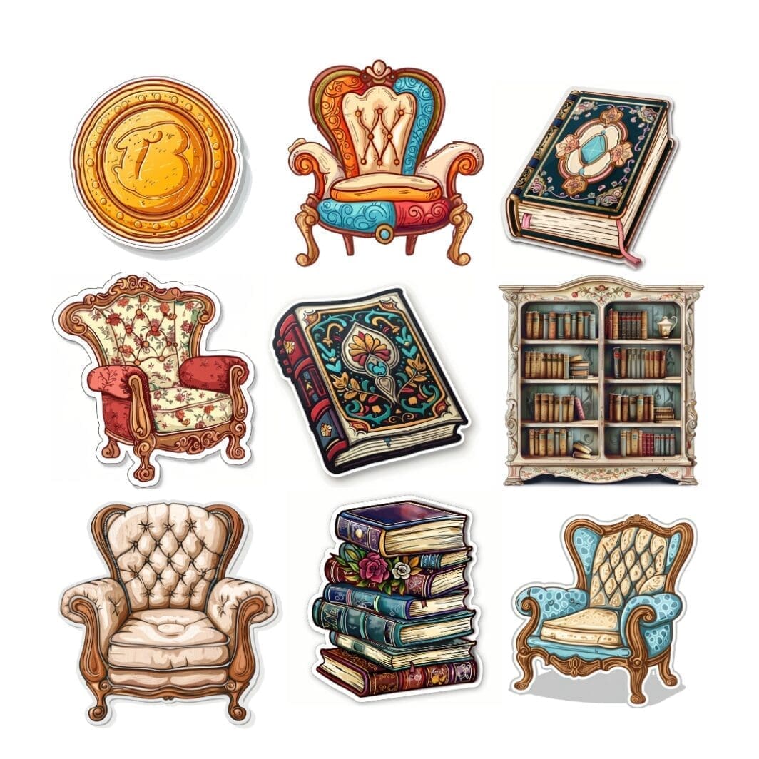 Antique Home Stickers - Image 8