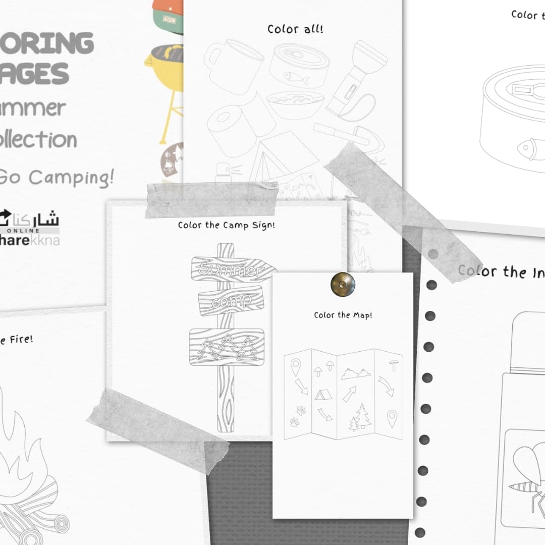 Let's Go Camping Coloring Pages - Image 2