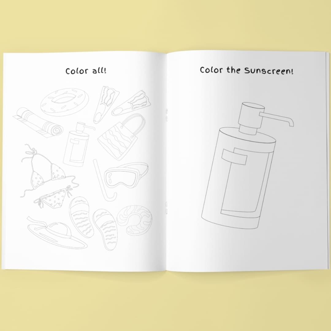 Seaside Fun Coloring Pages - Image 3