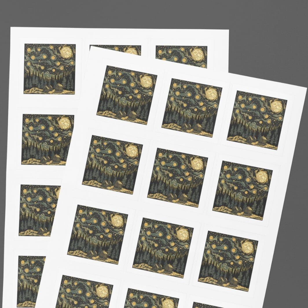 Starry Night Van Gogh Stickers - Image 2
