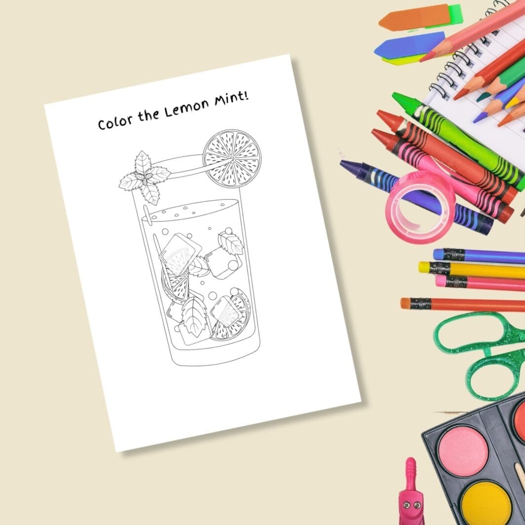 At the Beach Coloring Pages - Image 2
