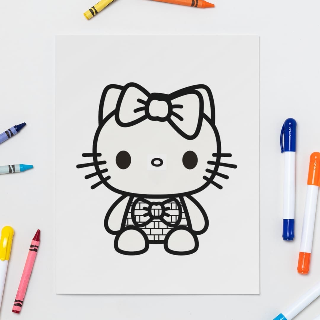 Hello Kitty Coloring Pages