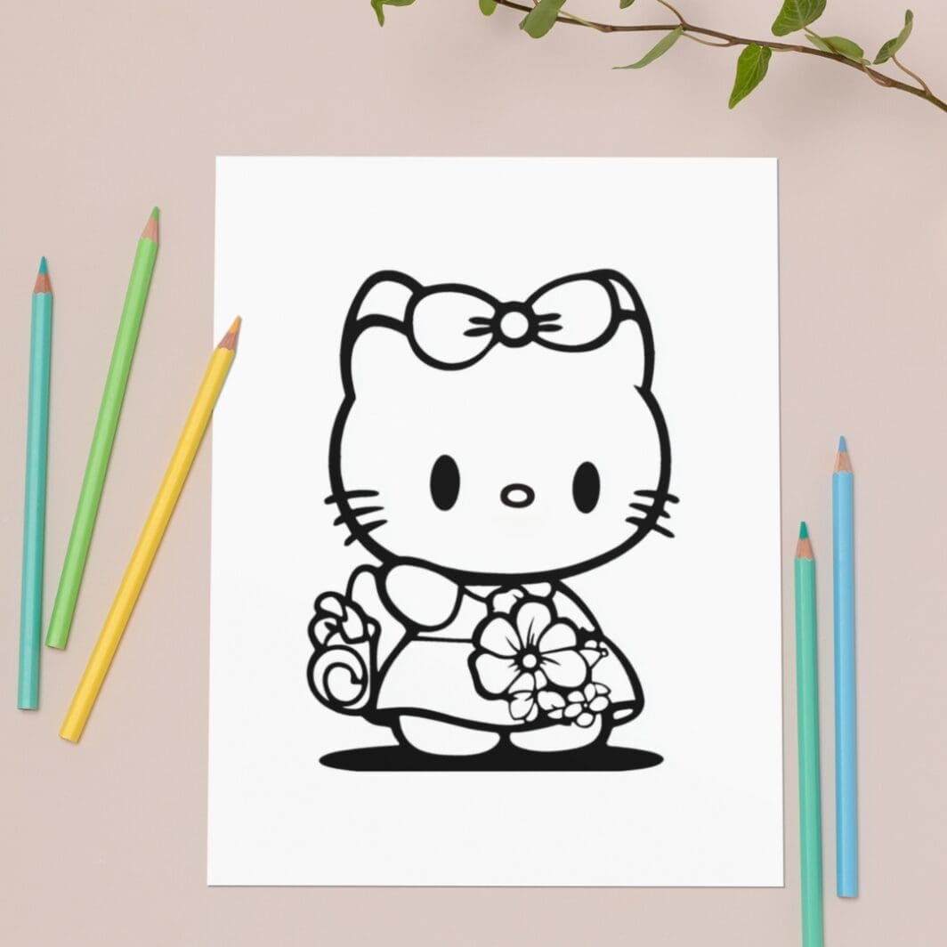 Hello Kitty Coloring Pages - Image 2