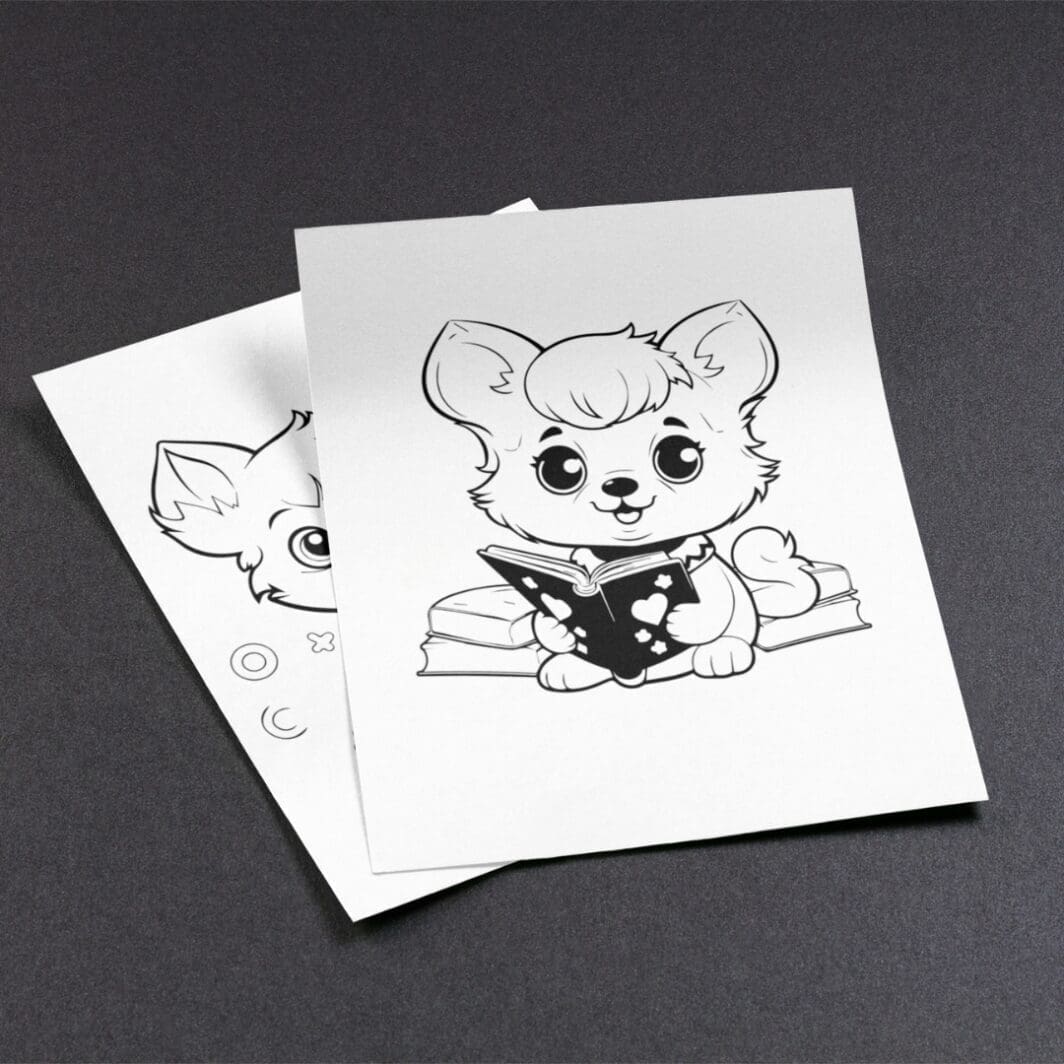 Kawaii Puppies Coloring pages - Image 2