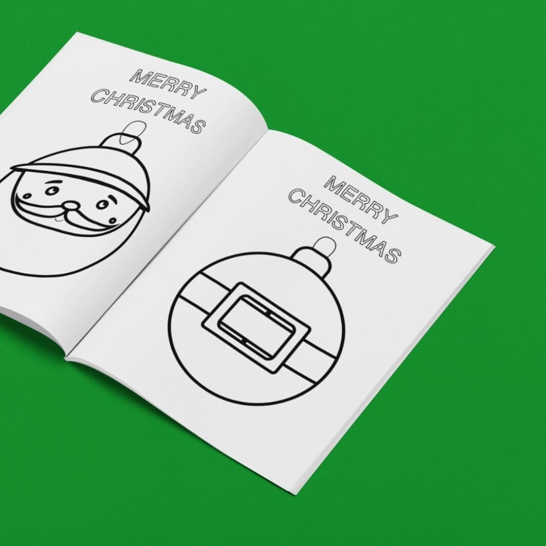 Christmas Balls Cute Coloring Pages - Image 3