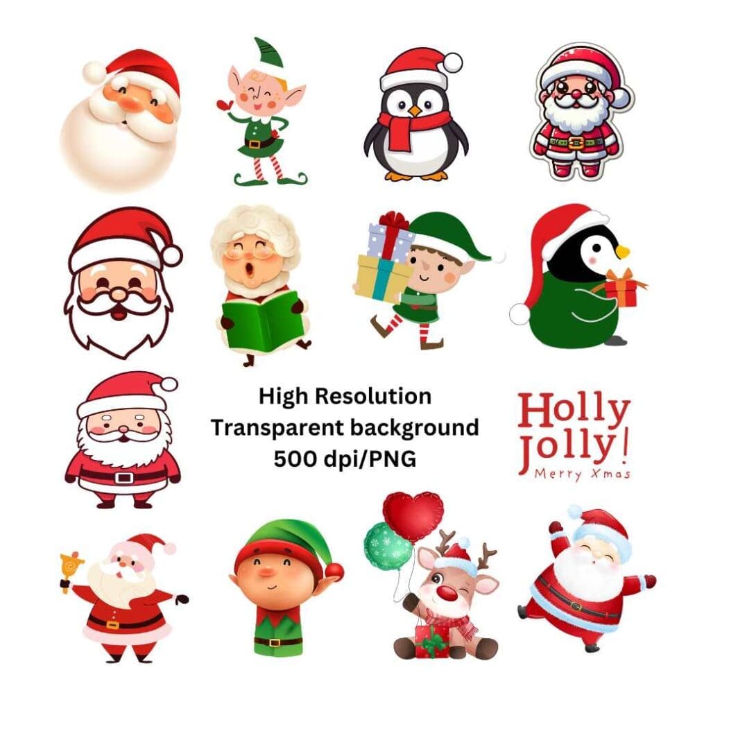 Santa Clause Stickers - Image 4