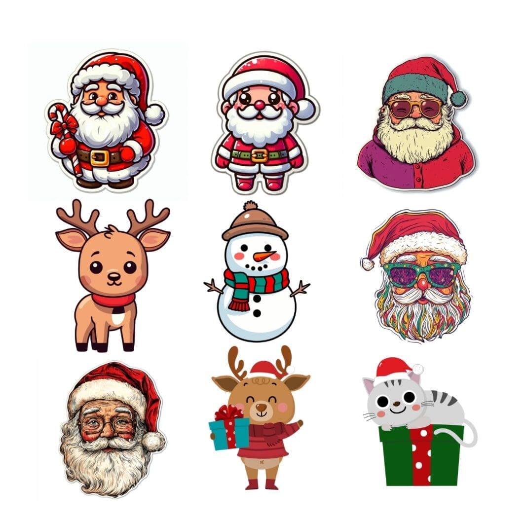 Santa Clause Stickers