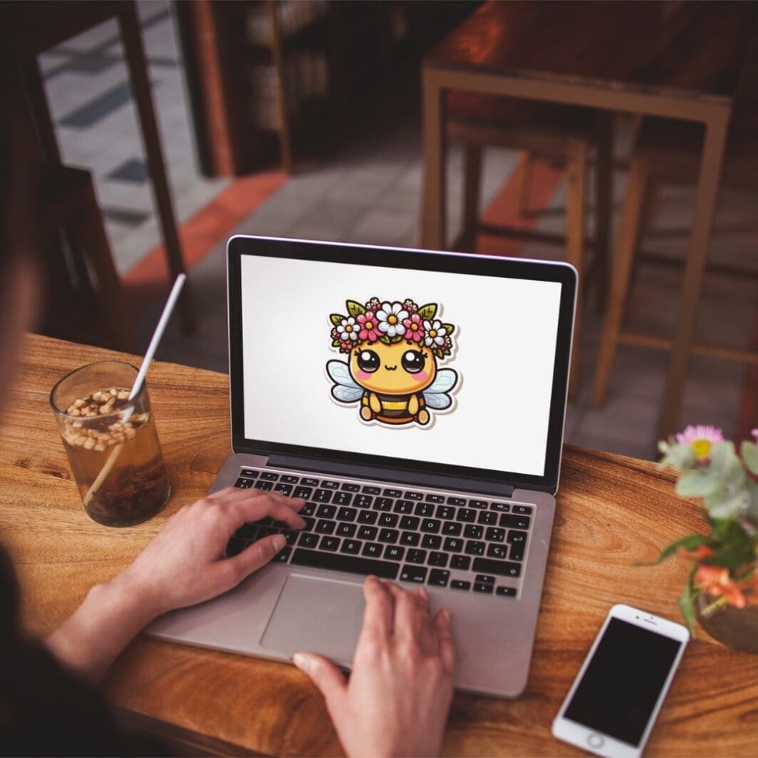 66 Cute Bee Stickers + FREE Printable Mat - Image 6