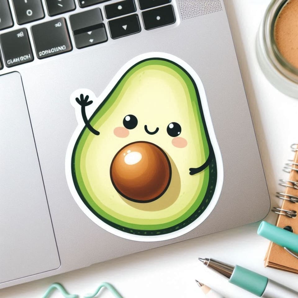 Avocado Stickers – Sharekkna Online