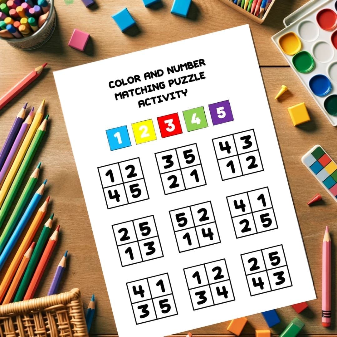 Color and Number Matching Puzzle Activity - Image 3