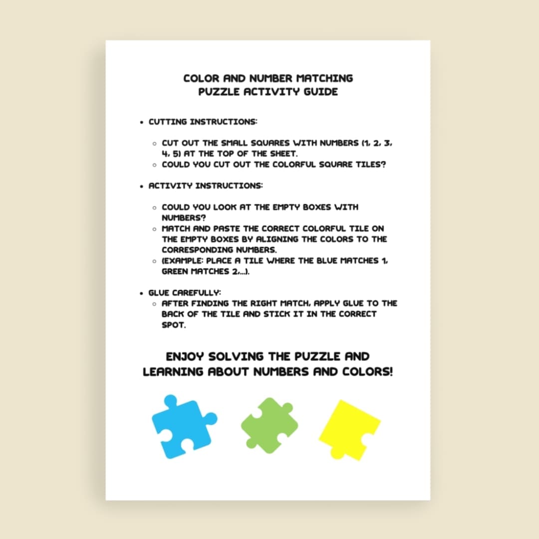 Color and Number Matching Puzzle Activity - Image 4