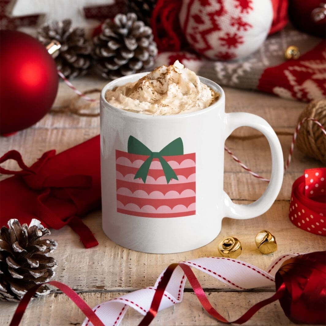 Pink Christmas Stickers - Image 2