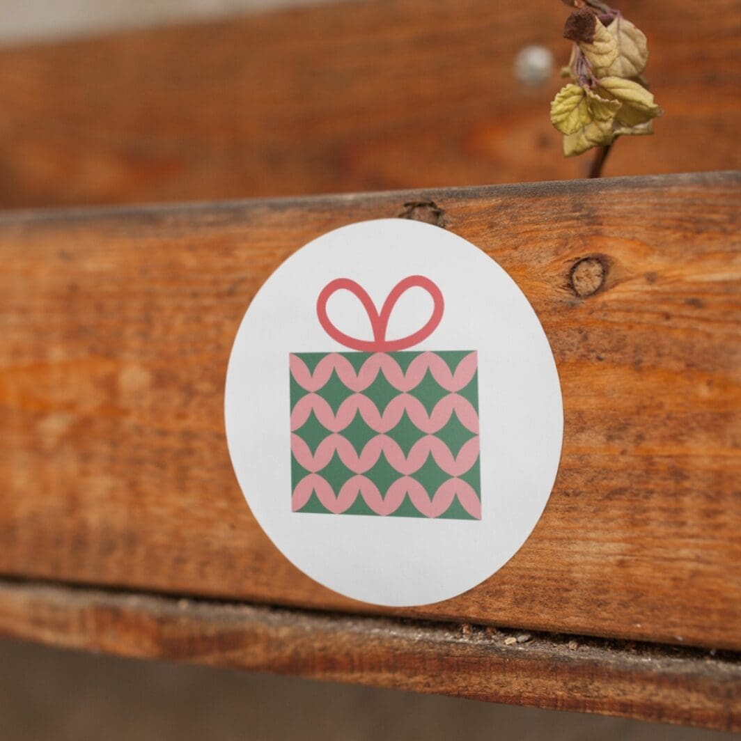 Pink Christmas Stickers - Image 4