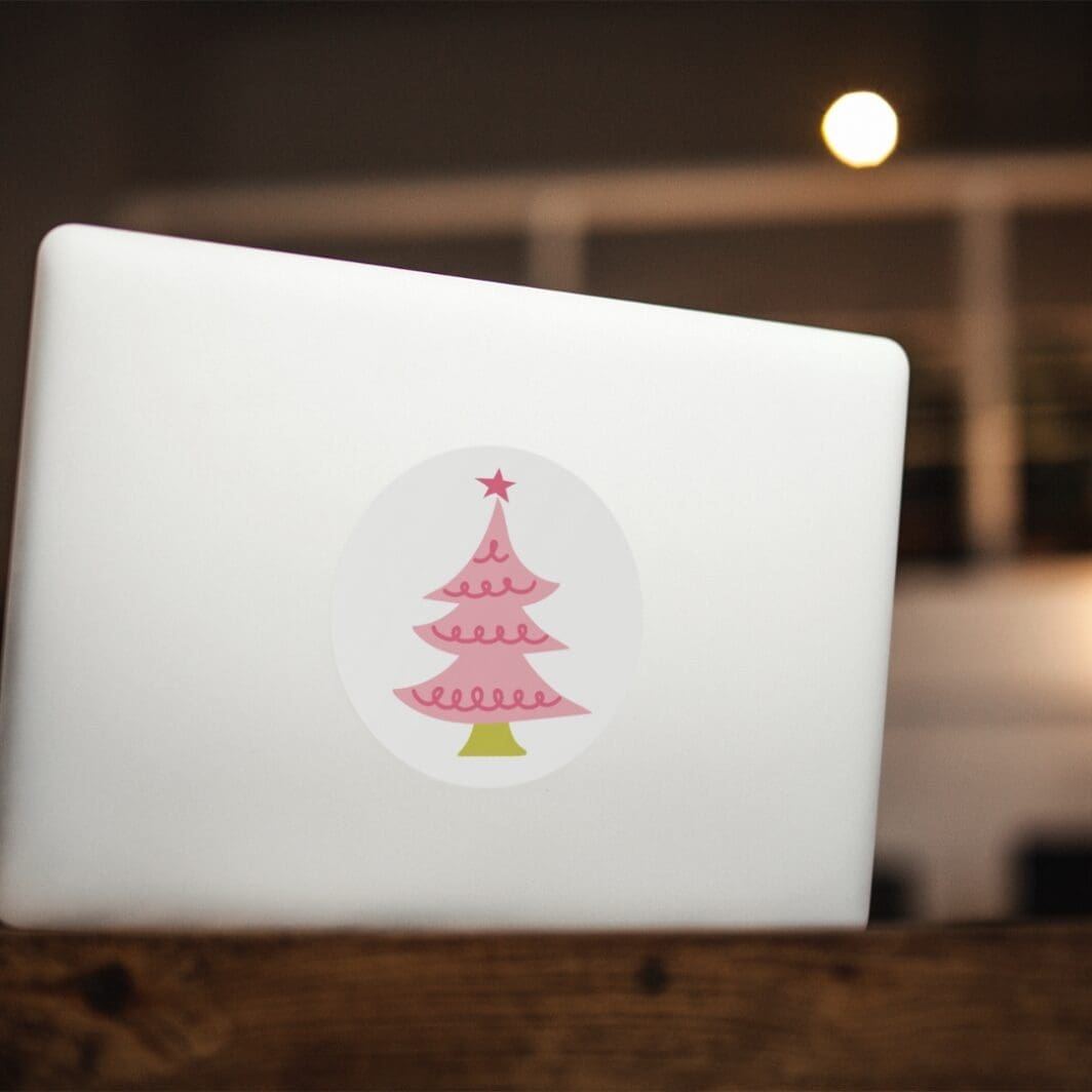Pink Christmas Stickers - Image 7
