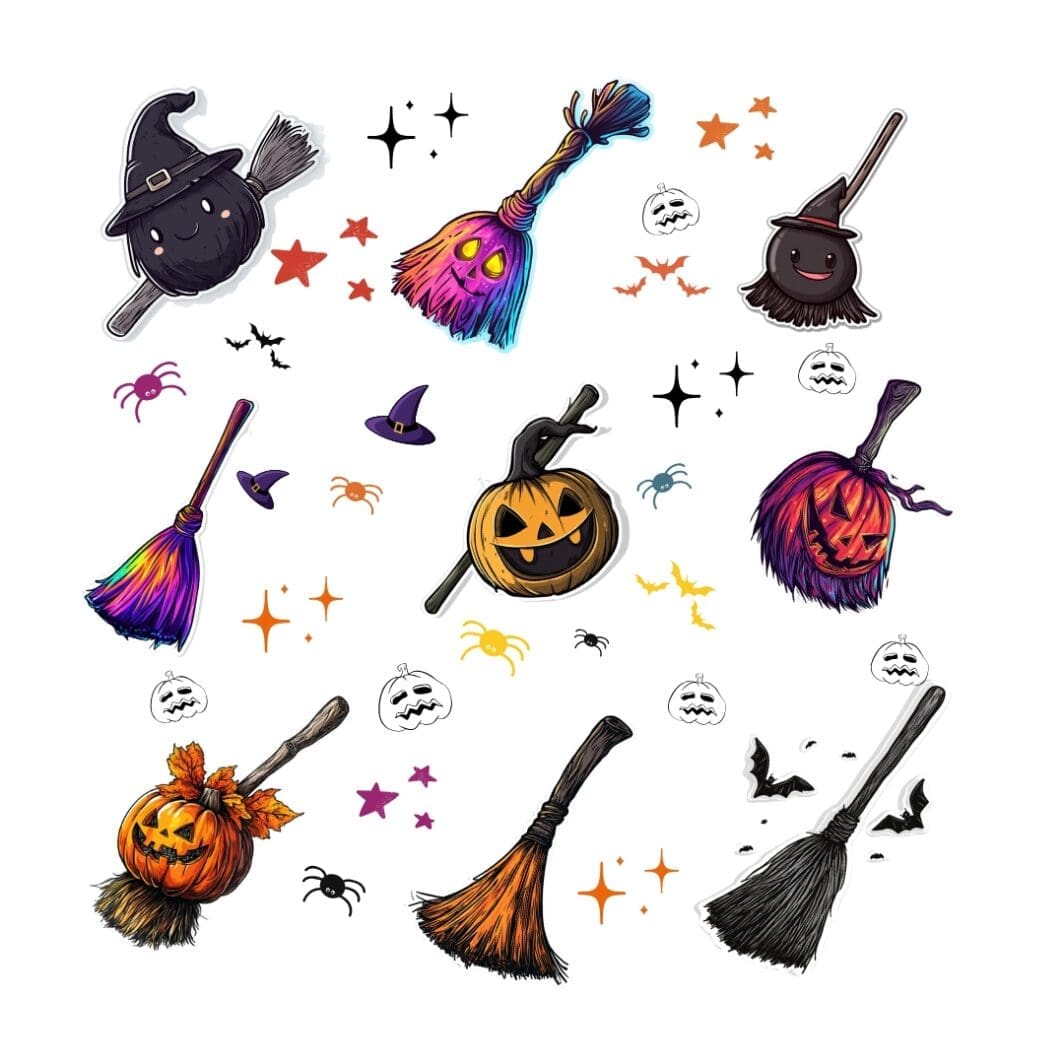 Witch Broom Stickers - Image 2
