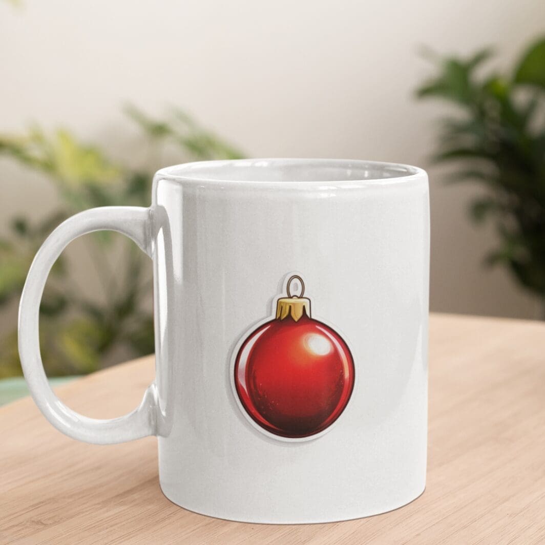 Christmas Balls Glossy Stickers - Image 5