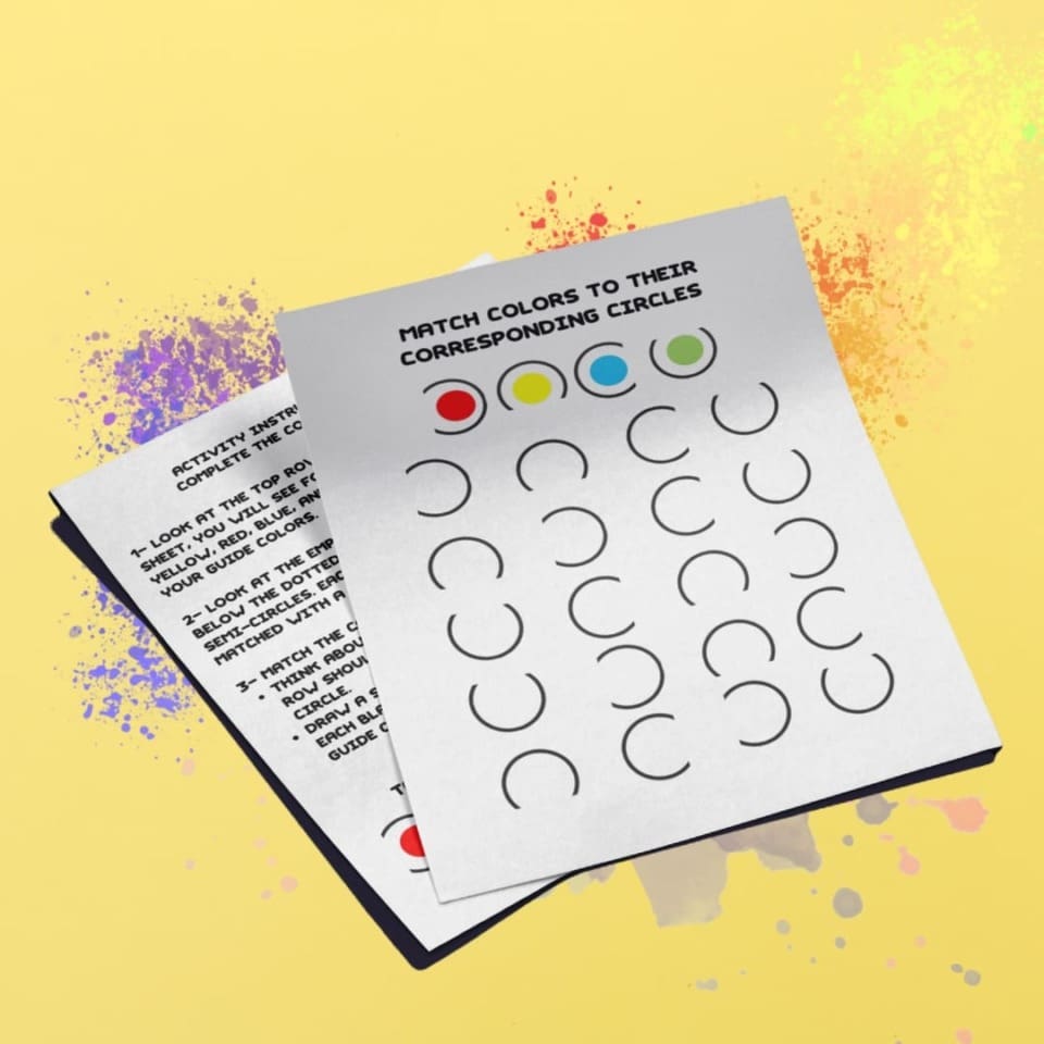 Complete the Color Code Activity Sheet – Sharekkna Online
