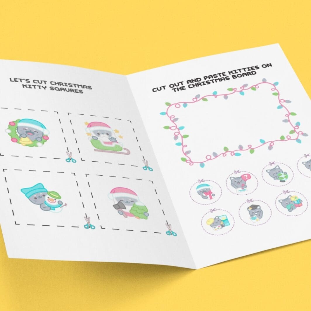 Kitty Christmas Time Activity Sheets - Image 5